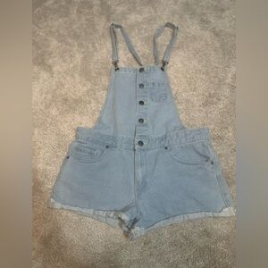 Forever 21 Light Blue Denim Overalls